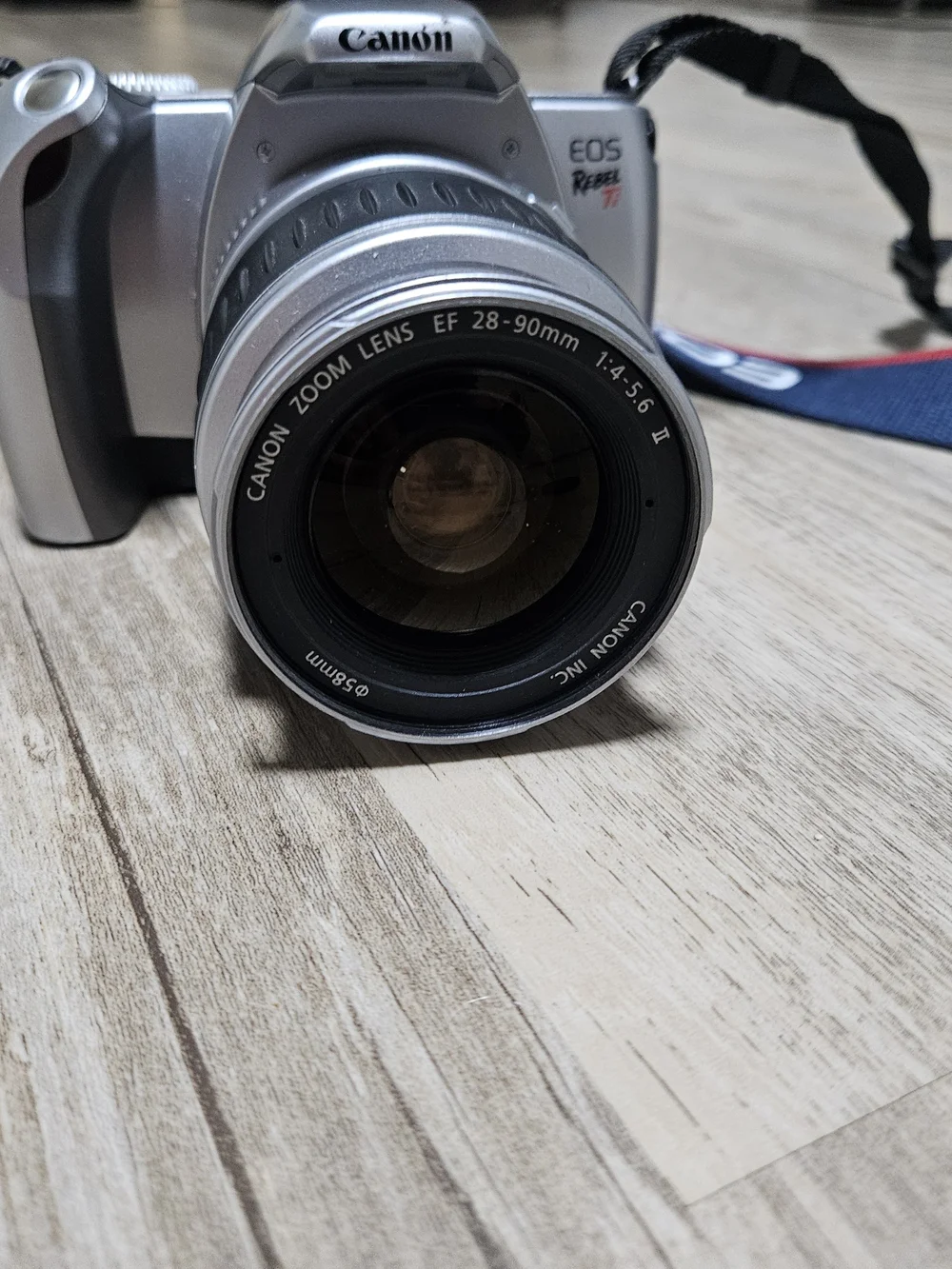 Canon EOS Rebel Ti 35 mm Film Camera With Strap And EF 28-90mm Zoom Lens